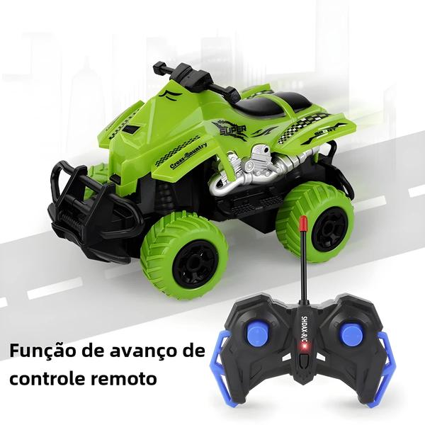 Imagem de Carro de Controle Remoto com Padrões Coloridos - Brinquedo 4x4 para Meninos