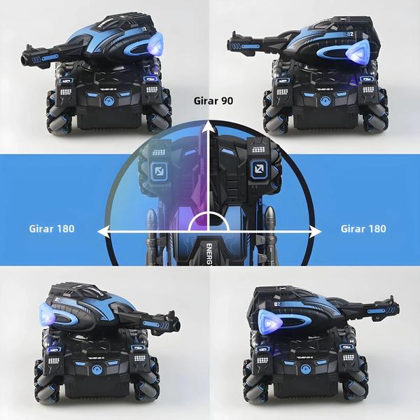 Imagem de Carro de Controle Remoto com Sensor de Gestos - Tanque 24G com Dublês de Quatro Rodas