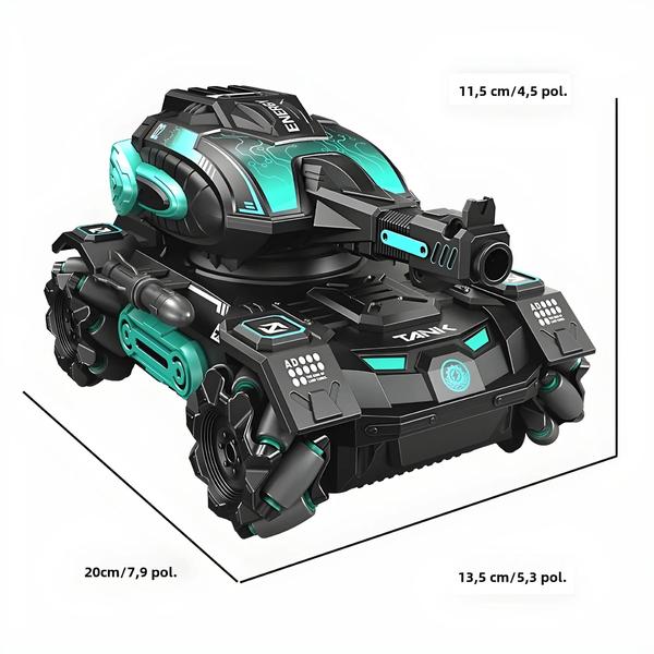 Imagem de Carro de Controle Remoto com Sensor de Gestos - Tanque 24G com Dupla Ação e Quatro Rodas