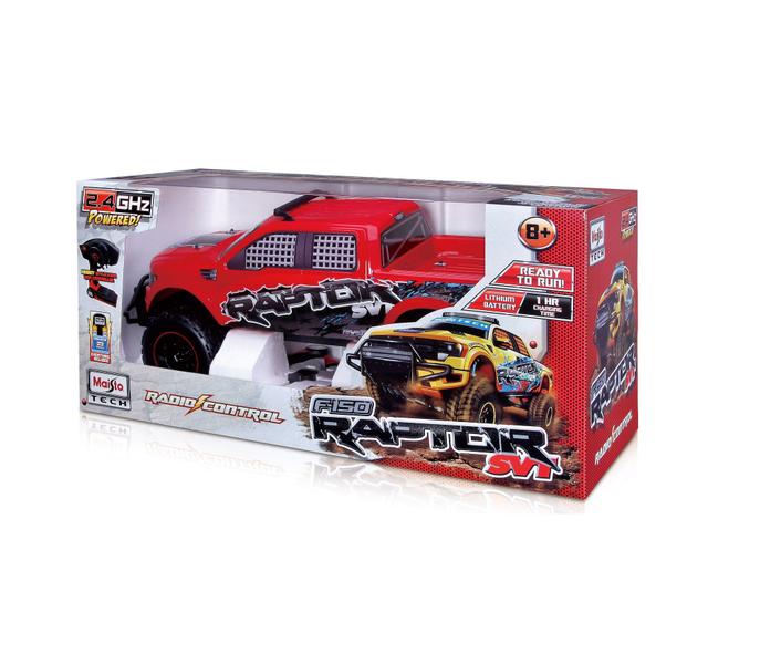 Imagem de Carro De Controle Remoto F-150 Svt Raptor 1/6 Tech R/C Vermelho Maisto 81601