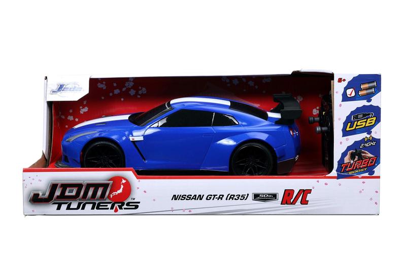 Imagem de Carro de controle remoto Jada Toys JDM Tuners 2009 Nissan GT-R R35