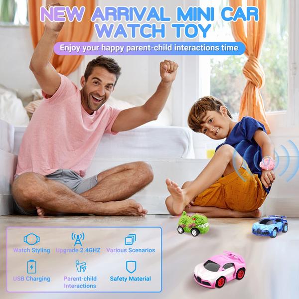 Imagem de Carro de controle remoto LOGOPLAY 2024 New Mini Watch Toy Pink