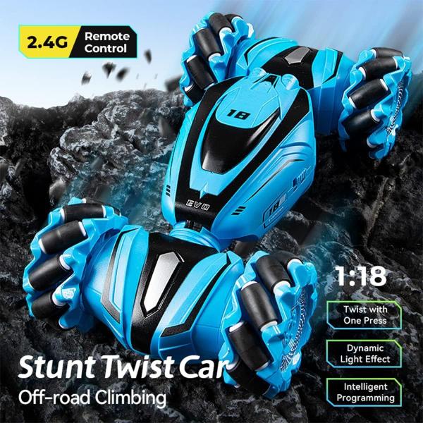 Imagem de Carro de controle remoto LONMAHOVER 2,4 GHz RC Stunt 4WD para crianças