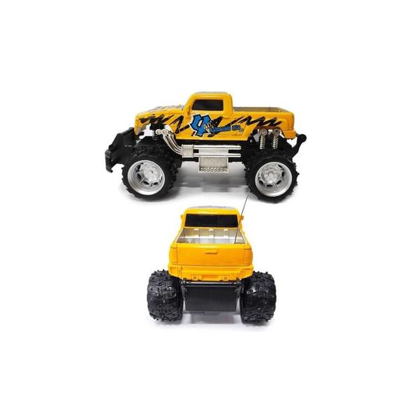 Imagem de Carro de Controle Remoto Pick Up Amarelo - Dm Toys