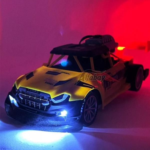 Imagem de Carro De Controle Remoto  Solta Fumaça Com Luz (amarelo)