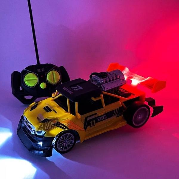 Imagem de Carro De Controle Remoto  Solta Fumaça Com Luz (amarelo)