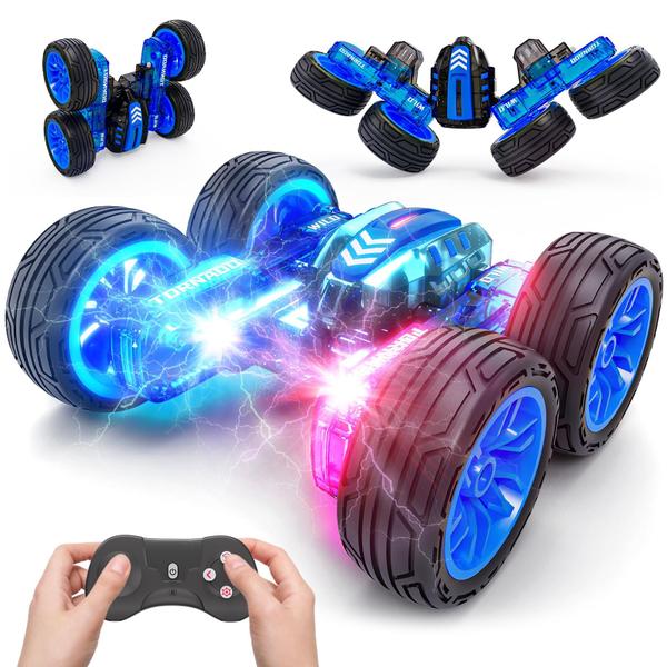 Imagem de Carro de controle remoto Tecnock 4WD Mini RC para crianças com luzes LED