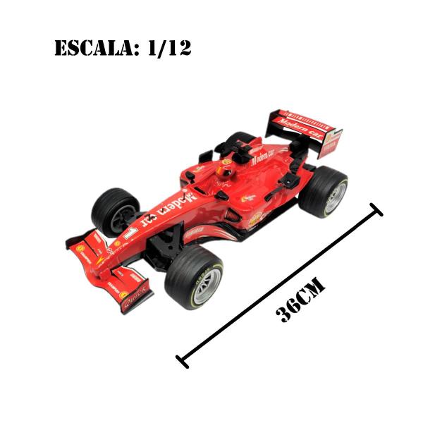 Imagem de Carro de Controle Remoto Volante Super Racing Corrida Formula 1 Dm Toys