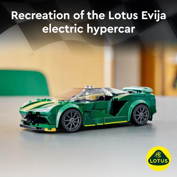 Imagem de Carro de montar LEGO Speed Champions Lotus Evija Brinquedo legal Hypercar para crianças e fãs de carros (247 peças)