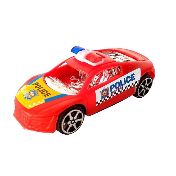 Imagem de Carro de Polícia a Fricção Kit com 4 Carrinhos Infantil