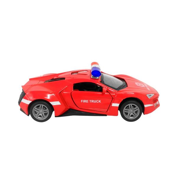 Carro de Polícia em Miniatura de Ferro 1:32 Abre Porta Colecionável Vermelho - Barcelona Imagem de Carro de Polícia em Miniatura de Ferro 1:32 Abre Porta Colecionável Vermelho