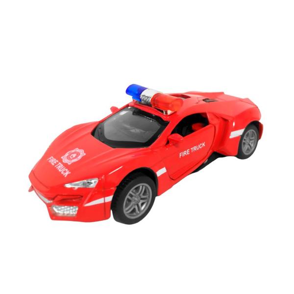 Carro de Polícia em Miniatura de Ferro 1:32 Abre Porta Colecionável Vermelho - Barcelona Imagem de Carro de Polícia em Miniatura de Ferro 1:32 Abre Porta Colecionável Vermelho