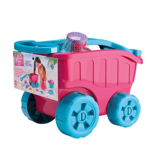 Imagem de Carro de Praia Divertoys com Acessórios Rosa