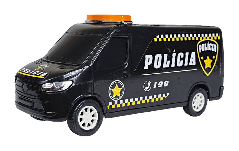 Imagem de Carro De Resgate Policia De Briquendo Van Furgão 22Cms