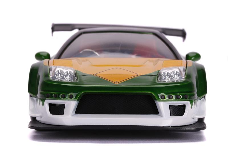 Imagem de Carro Diecast Jada 1:24 2002 Honda NSX com boneco Ranger verde