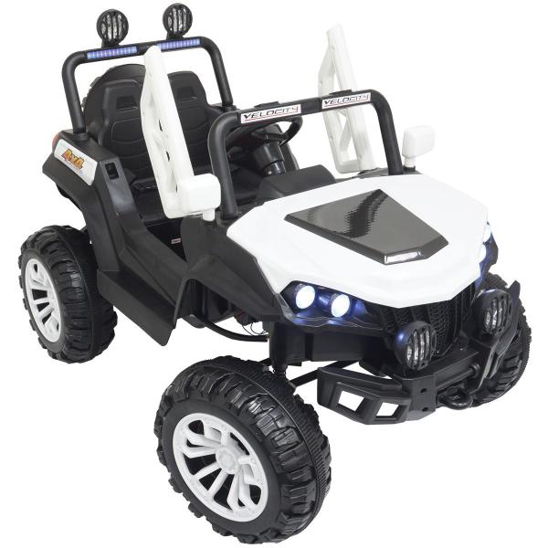 Imagem de Carro Elétrico 12V Infantil Utv Buggy Controle Som Bluetooth Usb Luzes Branco Brinqway BW-085BR