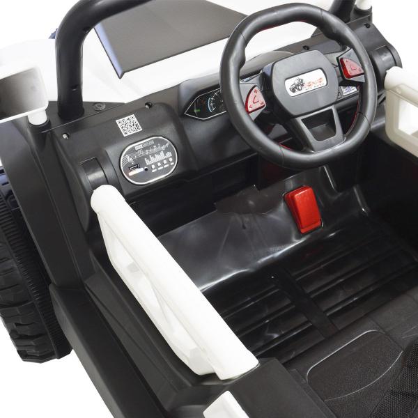 Imagem de Carro Elétrico 12V Infantil Utv Buggy Controle Som Bluetooth Usb Luzes Branco Brinqway BW-085BR