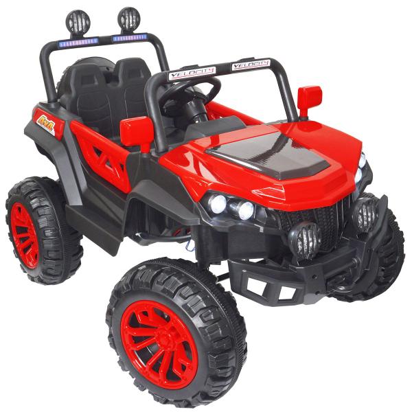 Imagem de Carro Elétrico 12V Infantil Utv Buggy Controle Som Bluetooth Usb Luzes Vermelho Brinqway BW-085VM