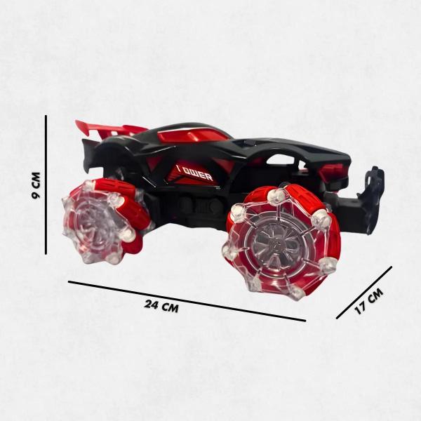 Imagem de Carro Elétrico Acrobático com Controle Remoto e LEDs: Aventura e Diversão em um Brinquedo Incrível