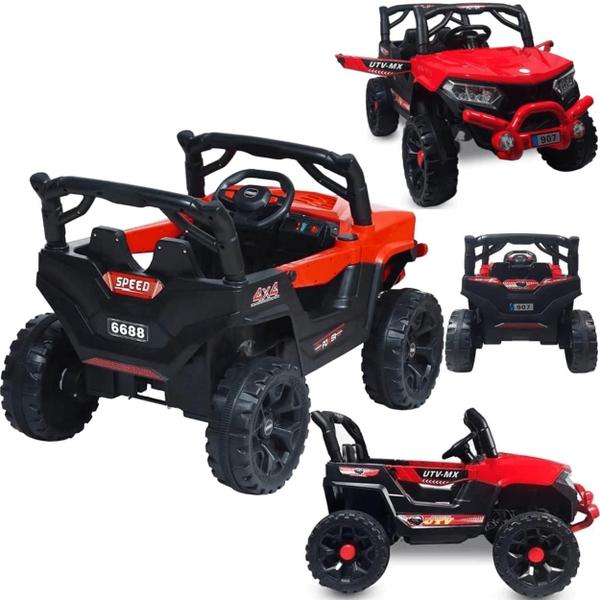 Imagem de Carro Eletrico Bang Toys Jeep UTV Sport MX 12V Vermelho Controle