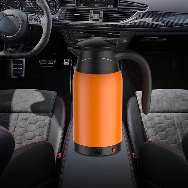 Imagem de Carro Elétrico Chaleira Aquecedor de água chaleira Chá de café fervente caneca aquecida Água do carro manter a xícara de chal mais quente drinkware Chaleiras de Água