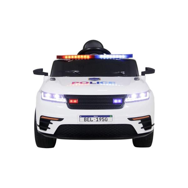 Imagem de Carro Elétrico De Drift Da Polícia 12V Branco Com Controle