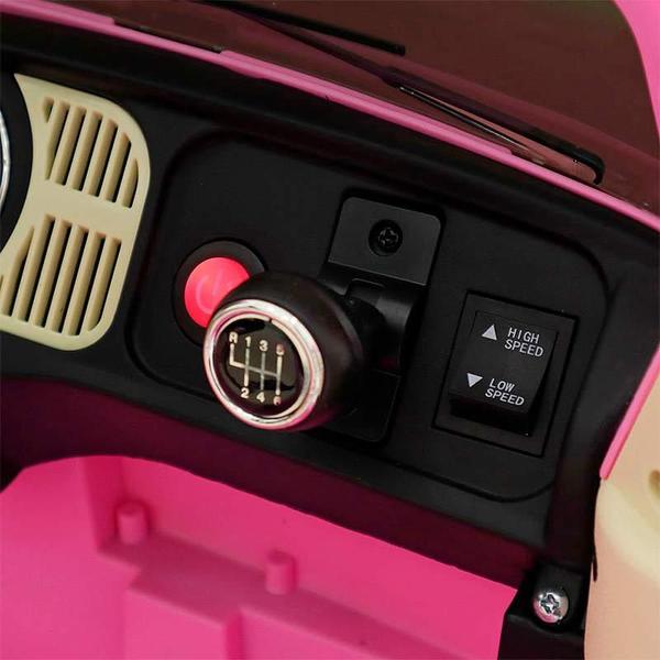 Imagem de Carro Elétrico Fusca Beetle 12V Rosa com Controle Remoto 914010 BEL