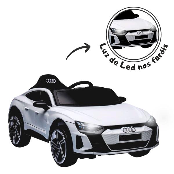 Imagem de Carro Elétrico Infantil Audi E-tron 12v Música Luz de Led Controle Remoto