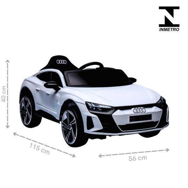 Imagem de Carro Elétrico Infantil Audi E-tron 12v Música Luz de Led Controle Remoto