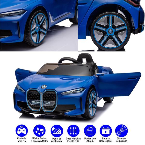 Imagem de Carro Elétrico Infantil Bmw I14 12v com Controle Remoto Zippy Toys