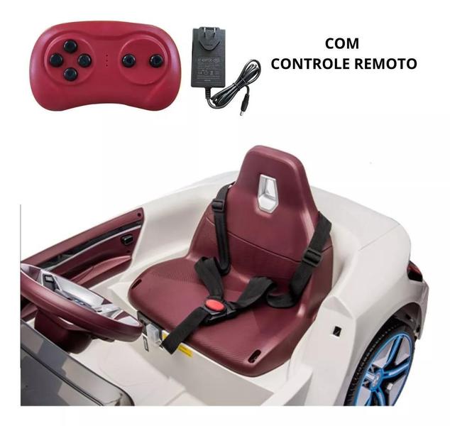 Imagem de Carro Elétrico Infantil Bmw I4 Branca 12V Controle Remoto