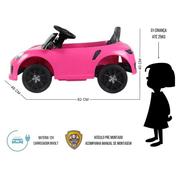 Imagem de Carro Elétrico Infantil Conversível Carrinho Passeio