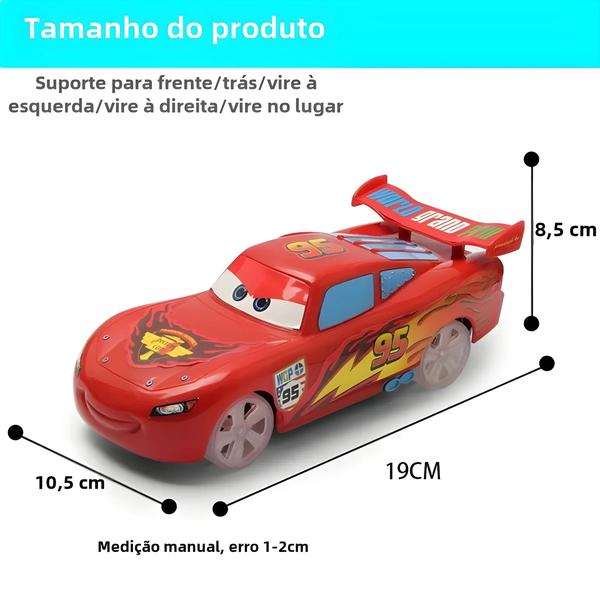 Imagem de Carro Elétrico Infantil Relâmpago McQueen e Homem-Aranha - Controle Remoto