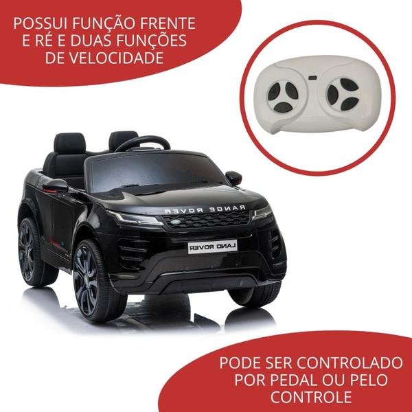 Imagem de Carro eletrico land rover evoque preto - importway