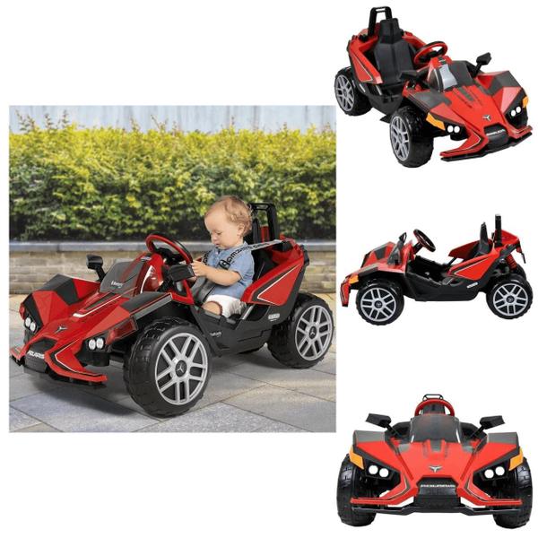 Imagem de Carro Eletrico Peg Perego Polaris Slingshot Red Vermelho 12V