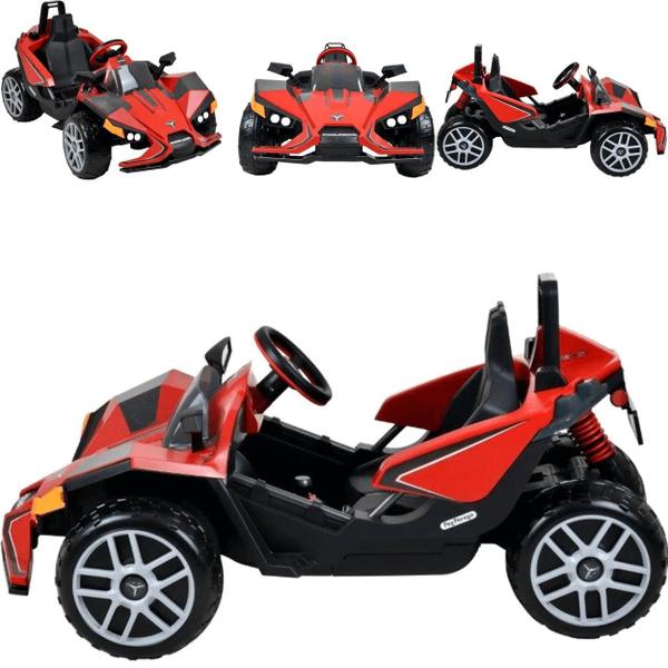 Carro Eletrico Peg Perego Polaris Slingshot Red Vermelho 12V - Peg-Pérego Imagem de Carro Eletrico Peg Perego Polaris Slingshot Red Vermelho 12V