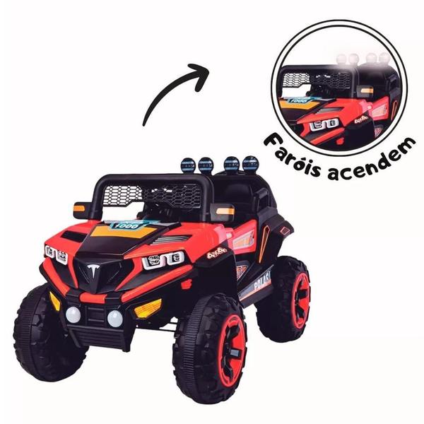 Imagem de Carro Elétrico Quadriciclo Infantil 4X2 12V Verm Zippy Toys