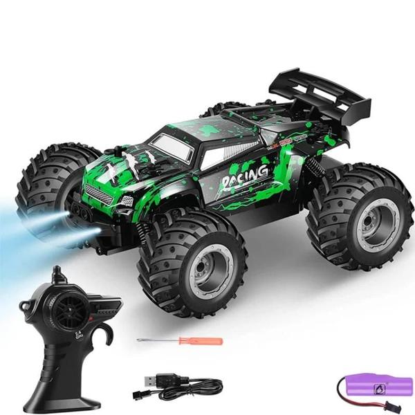 Imagem de Carro Elétrico RC Off-Road 1:18 - Alta Velocidade (20km/h) - Controle Remoto 2.4G