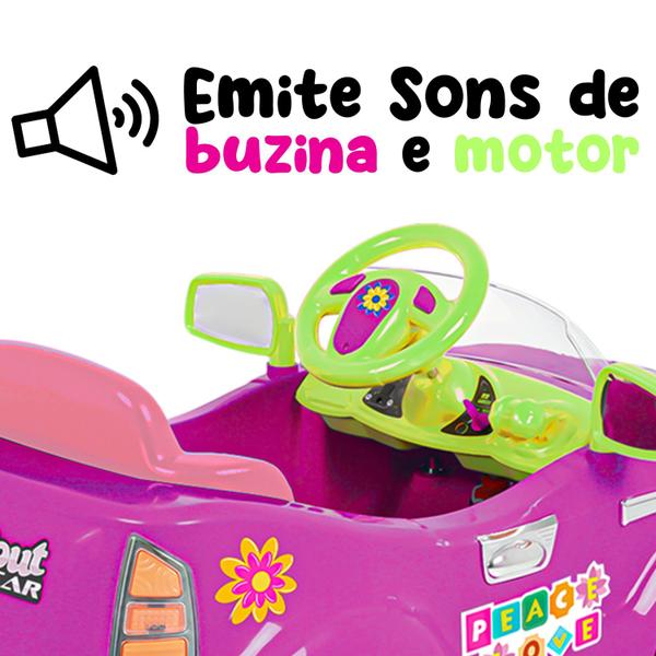 Imagem de Carro Elétrico Sout Car Rosa 655 Com Controle Remoto - Homeplay