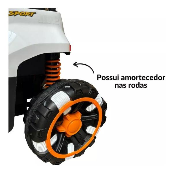 Imagem de Carro Elétrico Utv 12V Infantil Buggy Quadriciclo Controle Bluetooth Usb Brinqway Bw-277 Som Luzes