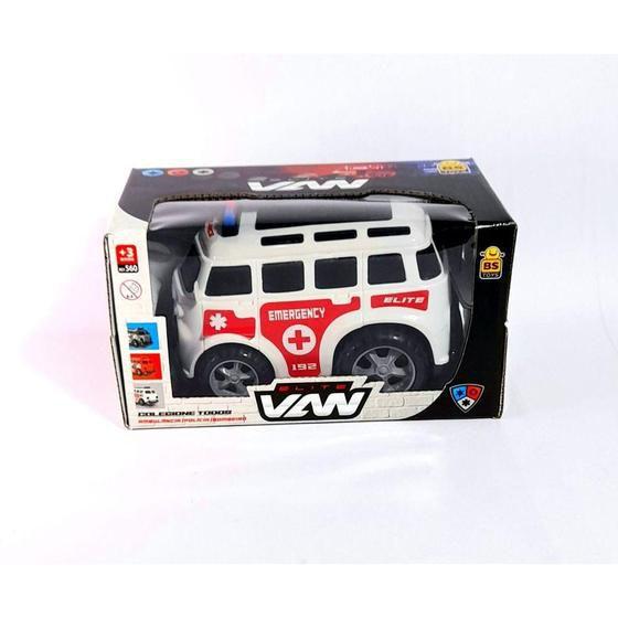 Imagem de Carro Elite - Van Ambulancia - Emergency -  Branco - 560 BSTOYS