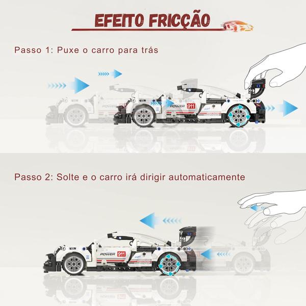 Imagem de Carro Esportivo Blocos De Montar 492 Peças CBS0093 - Castela