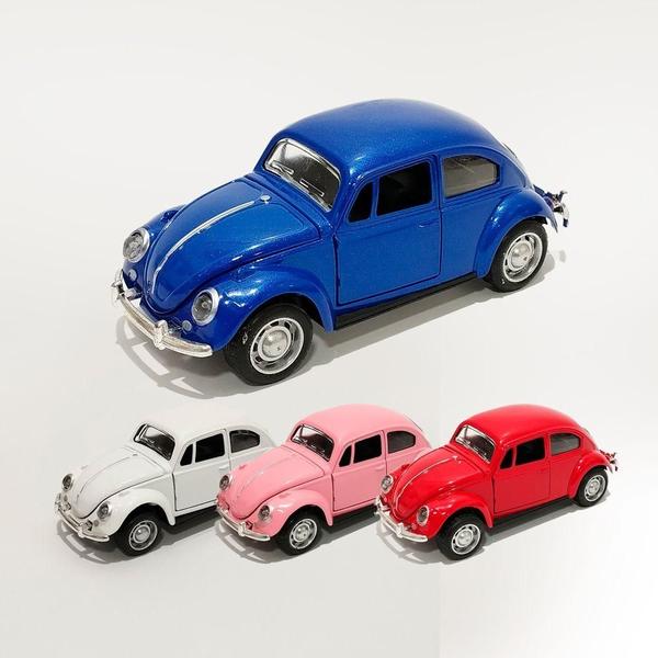 Imagem de Carro Fusca Colorido Brinquedo Carrinho Miniatura de Ferro a Fricção