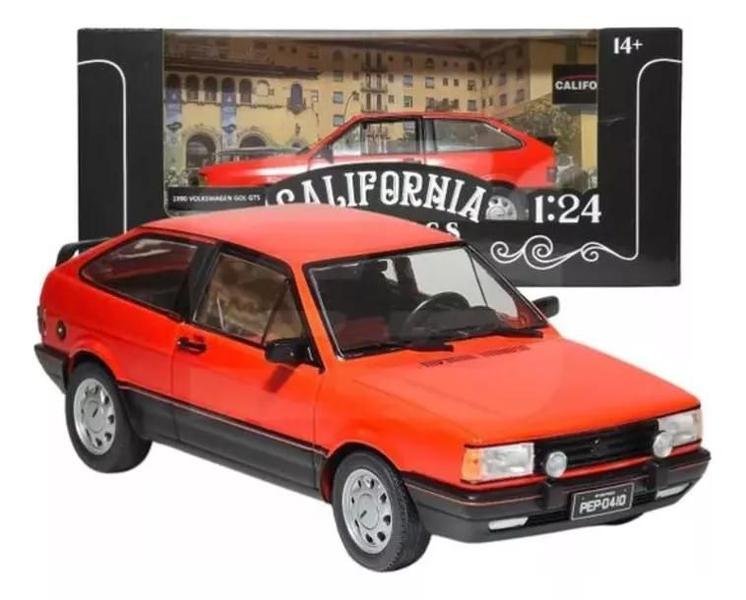 Imagem de Carro Gol GTS 1990 Turbo Miniatura Em Metal 1:24 Coleção