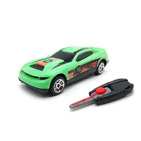 Imagem de Carro Hot Wheels Com Chave Lançador Verde - Fun Divirta-se