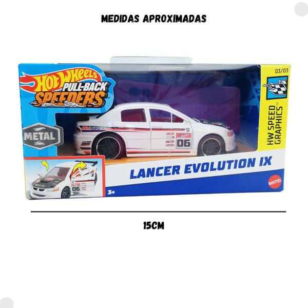 Imagem de Carro Hot Wheels De Fricção Lancer Evolution IX HPR70 Mattel