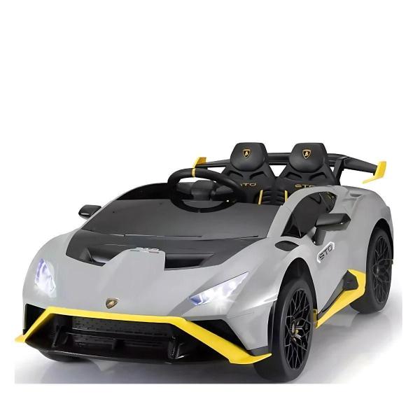 Carro Infantil Elétrico Lambroghini Huracan Cinza 24V - Zippy Toys Imagem de Carro Infantil Elétrico Lambroghini Huracan Cinza 24V