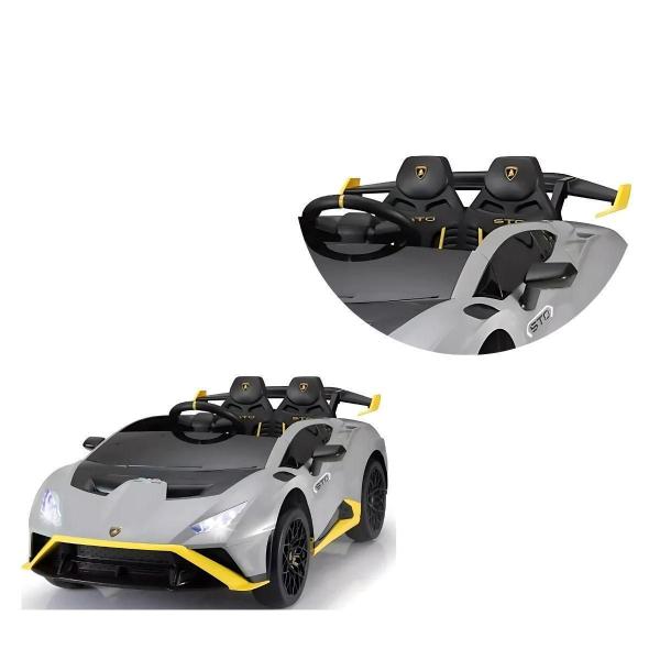 Carro Infantil Elétrico Lambroghini Huracan Cinza 24V - Zippy Toys Imagem de Carro Infantil Elétrico Lambroghini Huracan Cinza 24V
