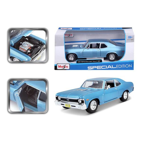 Imagem de Carro Miniatura  1970 Chevrolet Nova SS - Escala 1:24 - Maisto