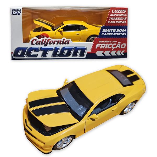 Imagem de Carro Miniatura Metal Camaro SS 2013 1:32 Action c/ Som e Luz